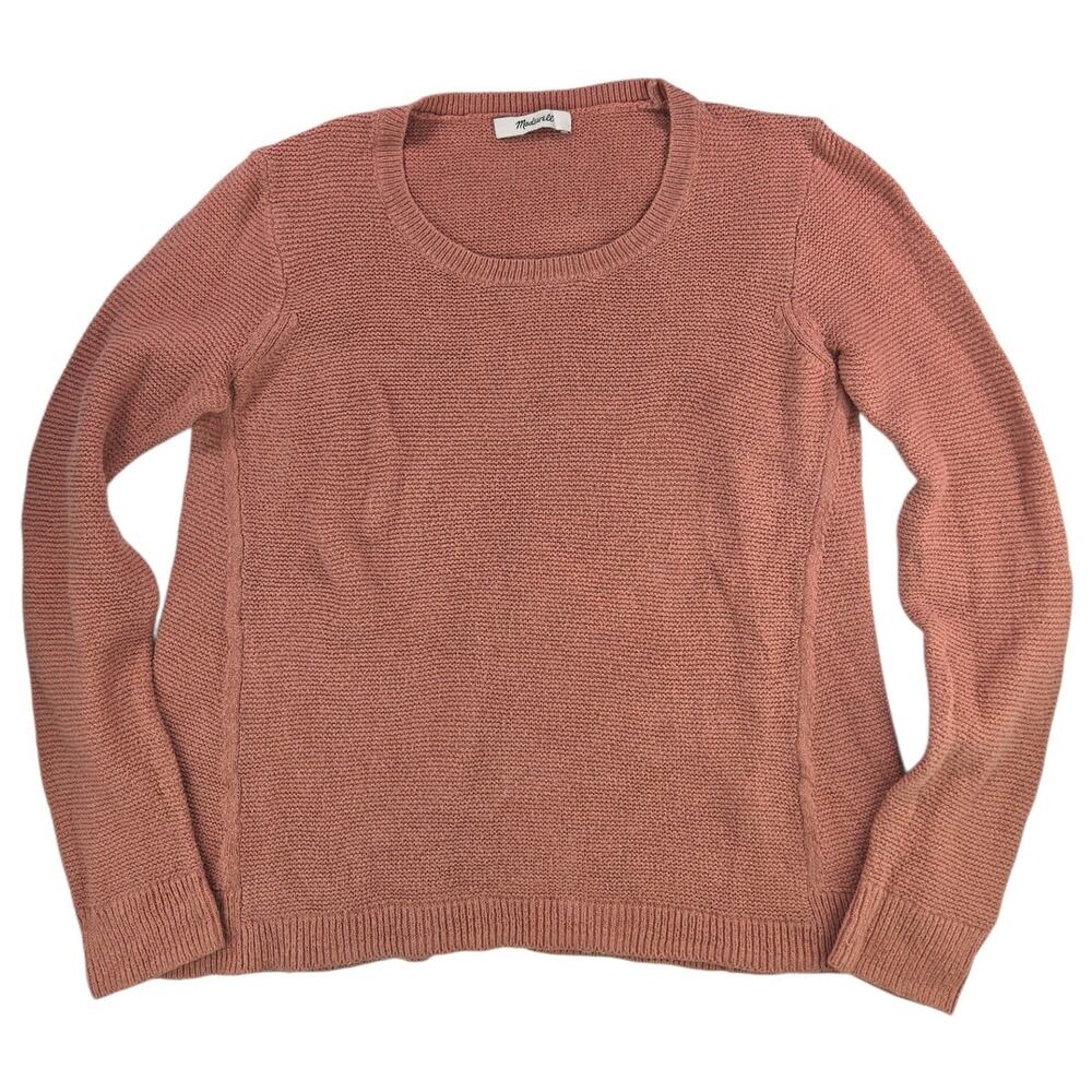 Madewell | Pink Riverside Texture Sweater